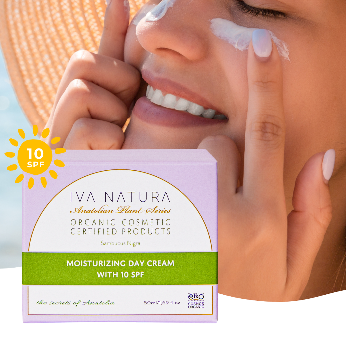Order now the best organic day cream with sun protection 